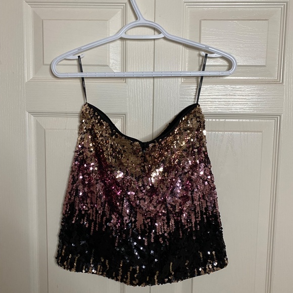 Brand New Forever 21 Sequins Mini Skirt in Size S - Picture 6 of 7
